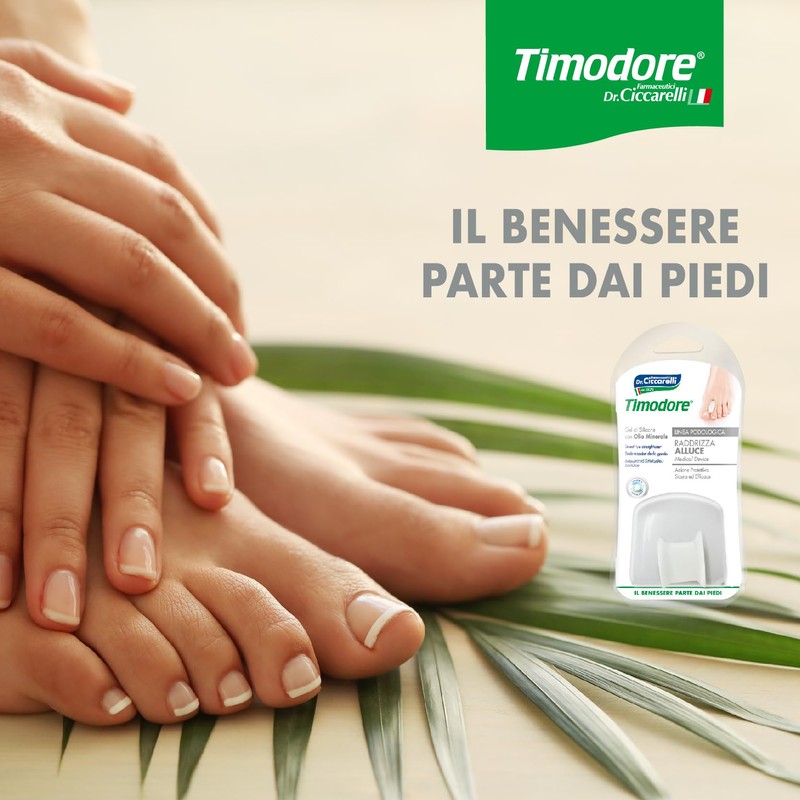 Timodore, Raddrizza Alluce, Aiuta il Riallineamento dell'Alluce Quando Accavallato, Distanzia