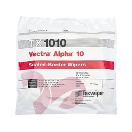 Texwipe TX1010 Vectra Alpha10 9" x 9" Polyester Cleanroom Wiper (Pack of 100)