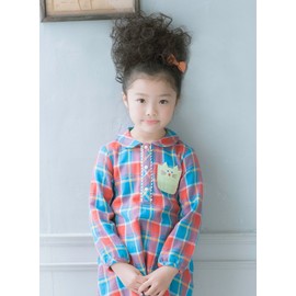 Priscilla GVO-67 Girls Rope Wig, Dolly Curl, Heat Resistant, TBK, Black