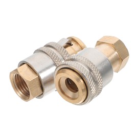 CHILDWEET 2pcs Brass Tire Air Chuck Quick Release Locking Nozzle Adapter for Tire Inflator Durable Heavy Duty Design Compatible with Car Motorcycle More