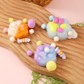 2PCS Taba Squishy Cat Paw Squeeze Toys,Sensory Fidget Toy for Your Best Mellow and Chill,Birthday Gift, Squishy Toys for Kids Teenage (Blue-2PCS)