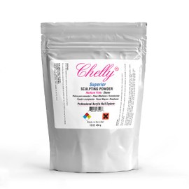 Chelly Superior Sculpting Powder Professional Acrylic Nail System Clear Blush Pink Medium Pink 16 oz 454 g (Medium Pink)