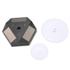 360 Rotating Solar Power Showcase LED Light Turntable Watch Jewelry
