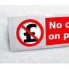 No Cash Left on Premises Sticker Waterproof Outdoor Vinyl Sticker