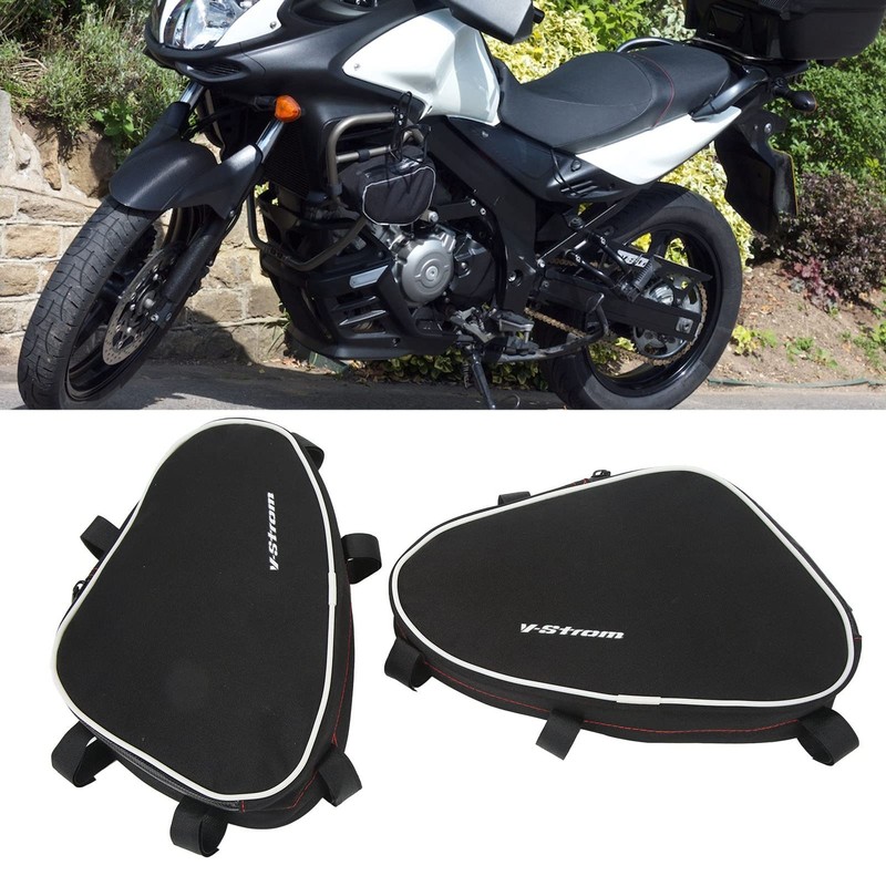 Qiilu Motorcycle Frame Crash Bar Bag for V-Strom DL650 DL1000