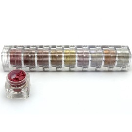 Bella Pierre 9-Stack Shimmer Powder Set, 9-Count Different Color