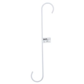 Wake Industry Kabette Wall Storage S-Shaped Hook, White, 11.8 inches (300 mm)