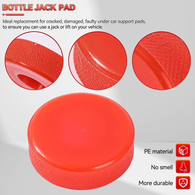 Hydraulic Bottle Jack Pad Adapter Rubber Protection 25mm Hole On