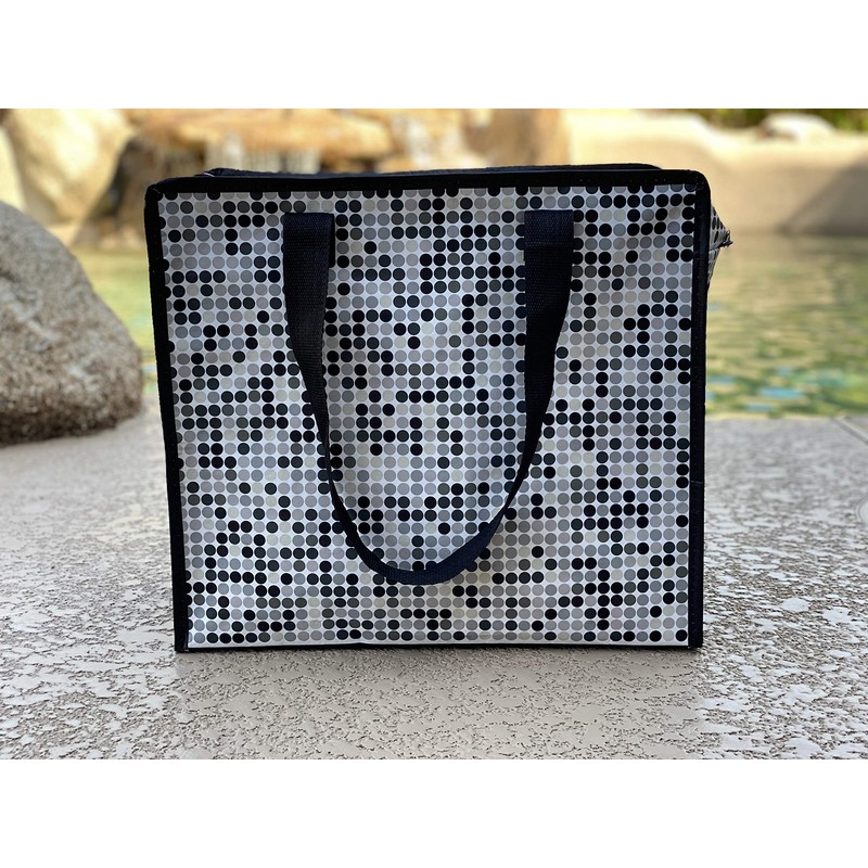 Foremost Reusable Bag Large Insulated Assorted Patterns 4 Pack Multi-Purpose