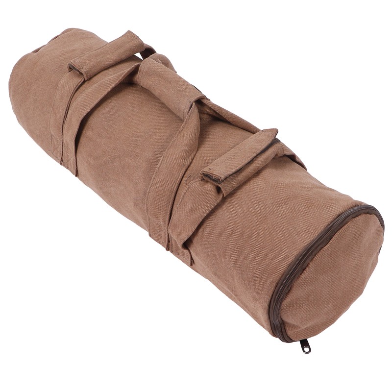 Adjustable Fitness Sandbags Canvas WeightBearing Training Bag for Garden Training(Khaki