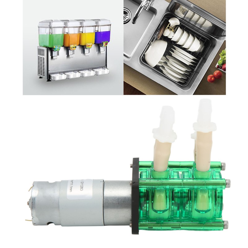 Dual Head High Flow Corrosion Resistant Peristaltic Pump Liquid Dosing