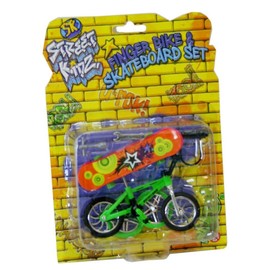 Street Kidz Finger Bmx Bike And Skateboard Set - Colour Vary