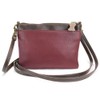 CHALA Mini Crossbody/Purse with Convertible Strap Stylish, Compact, Versatile, Burgundy-
