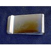 Unbranded Money Clip ~ Silver-Tone w/Scallops & Lines, Rectangle Engraving