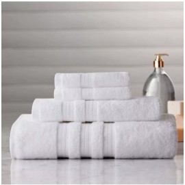 Towle Hotel Premium Luxury Bath Towels, White