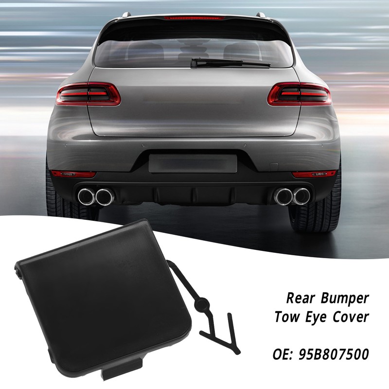 Tow Hook Cover 95B807500 Rear Bumper Lower Tow Eye Cover