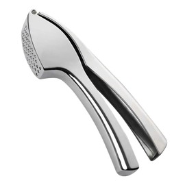 Premium Garlic Press, Heavy Duty Stainless Steel Garlic Crusher and Mincer, No Need to Peel Crusher with Handle, Rust Proof & Easy to Clean, Dishwasher Safe, Effortless Chopping for Garlic Ginger