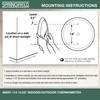 Springfield Indoor Outdoor Thermometer, Wireless Outdoor Thermometer with Large Numbers