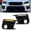 Fancemot LED Fog Lights White Daytime Running Lights (DRL) Amber