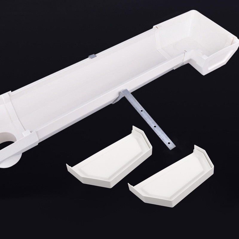 Gadpiparty Gutter End Cap Downspout Cover Gutter Accessories Double-Sided Design