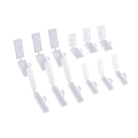 4020 Kabeletiketten Erkennungsbox 30 Stück Transparenter Kabelmarkierer Wiederverwendbaren Kabeletiketten mit 150 Stück Nylon Kabelbinder für Datenleitungen Kabel Leitungen Unterscheidung Markieren