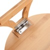 Couch Tray Burlywood Bamboo Folding Sofa Arm Clip Table for