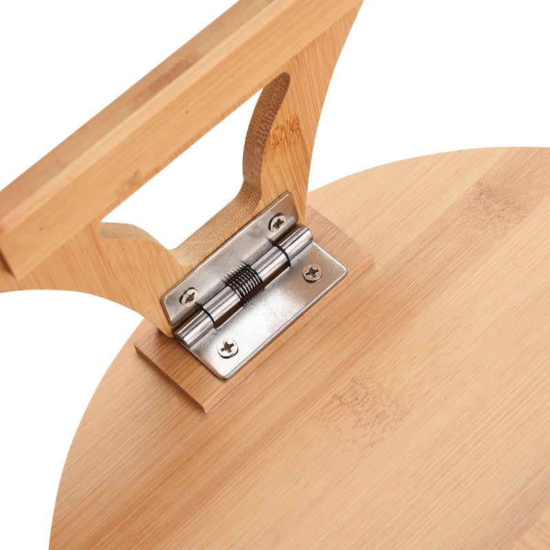 Couch Tray Burlywood Bamboo Folding Sofa Arm Clip Table for