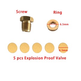Explosion Proof Valve Electric 4500psi High Pressure brass Explosion Proof Slice Rupture Disc For YONG HENG 30MPa Air Compressor