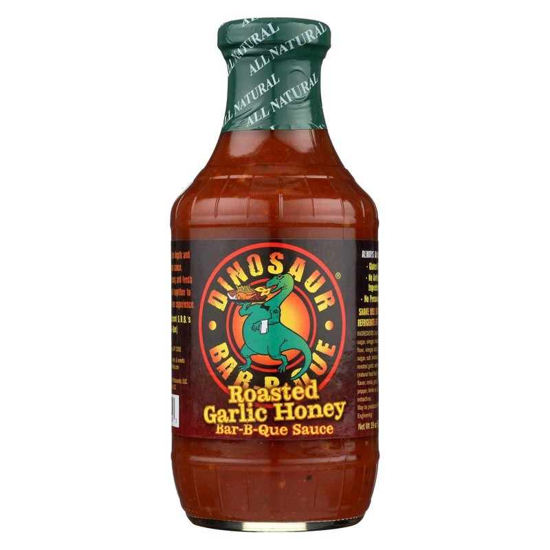Dinosaur Sauce Honey Bbq Rstd Grlc, 1.18 Pound (Pack of