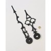 Howard Miller Grandfather Clock Hands 4 Inch Serpentine Style Black