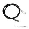 1.4 Meters DIY Fitness Cable 5Mm Heavy Duty Black Steel