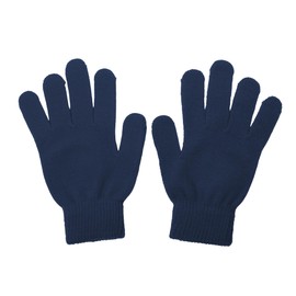 UTTPLL Men Women Magic Gloves Soft Stretchy Gloves Driving Gloves Stylish Knit Mitten - Fit Teens and Adults Navy Blue One Size