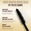 Black Mascara Volumising& Smudge-Proof,With an inflator comb brush - Waterproof