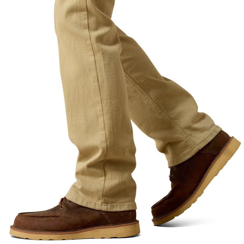 ARIAT Men's M7 Rocker Stretch Grizzly Straight Jean, Dark Khaki,