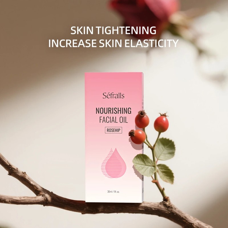 Sefrails Rosehip Oil Skin Face Anti-Aging Moisturizer Damask Rose Antioxidant