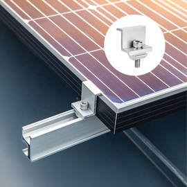 Solar Panel Bracket 4 Pieces 30 mm Solar End Clamp Solar Panel Holder Are Adjustable End Clamp Solar Panel Solar Module Holder Clamps Module Clamps Solar Clamp for Motorhomes, Roofs PV Modules