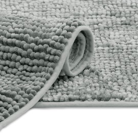 RESTILO Bath Mat 50 x 70 cm Bath Mat Non-Slip Bati Grey