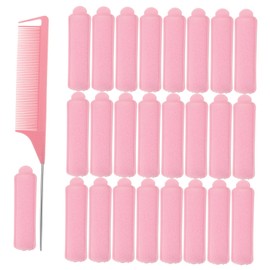 Baluue Large Sponge Perm Rods Hair Rollers for Women Soft Hair Rollers Ponytail Comb Easy to Use