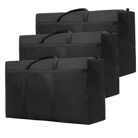 3 Pack 100L Large Moving Boxes Heavy Duty, Extra Large Storage Bags for Clothes,Strong Packing Boxes for Moving House,Duvet,Bedding,Underbed,Blankets