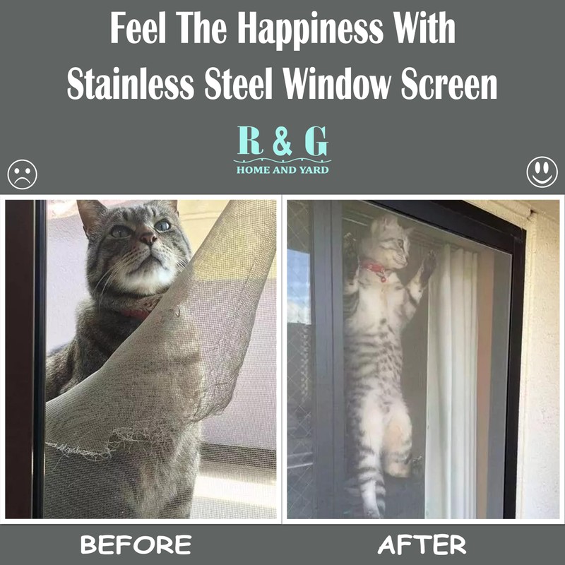 48" X 25' Stainless Steel 304 Pet Proof Screen Mesh,