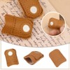 10pcs Hand-Working Sewing Thimble, Adjustable Metal Finger Shield Ring, Leather
