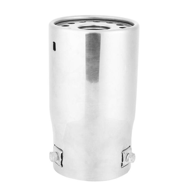 Car Modification Universal Straight Exhaust Pipe Bevel Inner Curl Tail