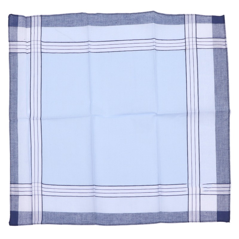 12 Pcs 40cm Cotton Men Handkerchiefs Elderly Handkerchief Sweat Absorbent