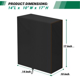 Paper Shredder Cover Waterproof 420D Oxford Cut Credit Card Shredder Protective Shredder Dust Cover for Home Office (14" L X 10" W X 17" H)