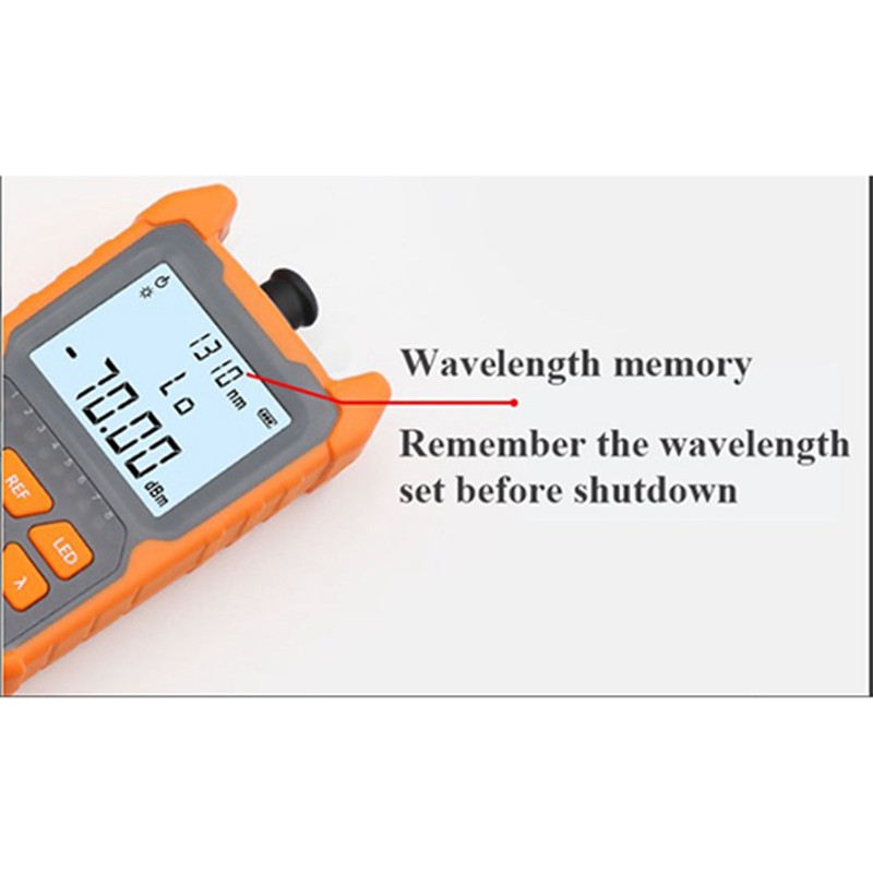 Optical Fiber Power Meter Mini Portable Optic Cable Tester Detector