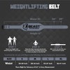 Beast Power Gear Weight Lifting Belt - 4” Genuine Leather