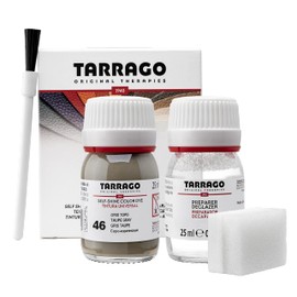 Tarrago Self Shine Color Dye and Preparer - for Dyeing and Restoring Leather Goods, Shoes, Bags, Jackets, Boots, & More - 25mL - Taupe Gray #46