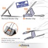 Achieva EZ Binder Clips, Assorted Sizes, Pack of 55, Gray