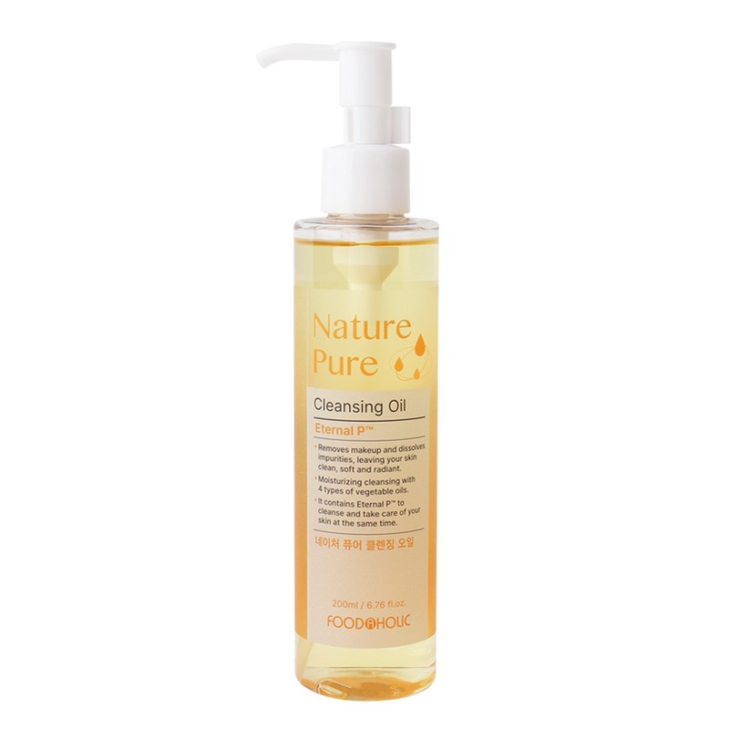 푸드어홀릭 네이처 퓨어 클렌징 오일 200ml /저자극 잘지워지는 순한클렌져 Nature