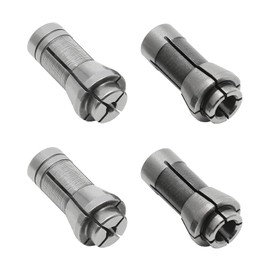 Murtenze 4 Pack Die Grinder Collet, Grinding Machine Clamping Collet Adapter 1/4" and 1/8" Arbors Shanks, 2 Pack 3mm and 2 Pack 6mm Die Grinder Collet.